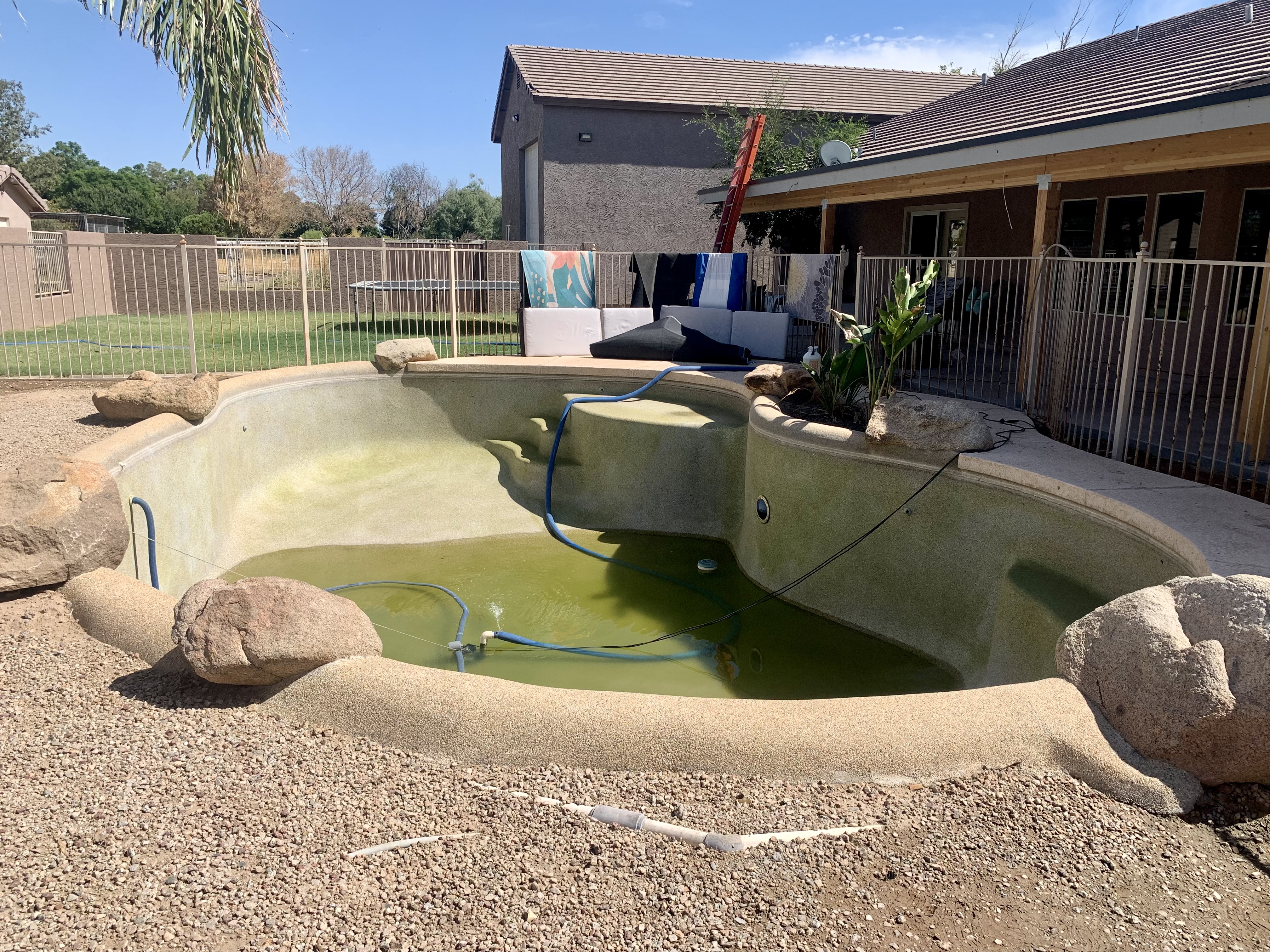 Green pool clean up in Gilbert Az